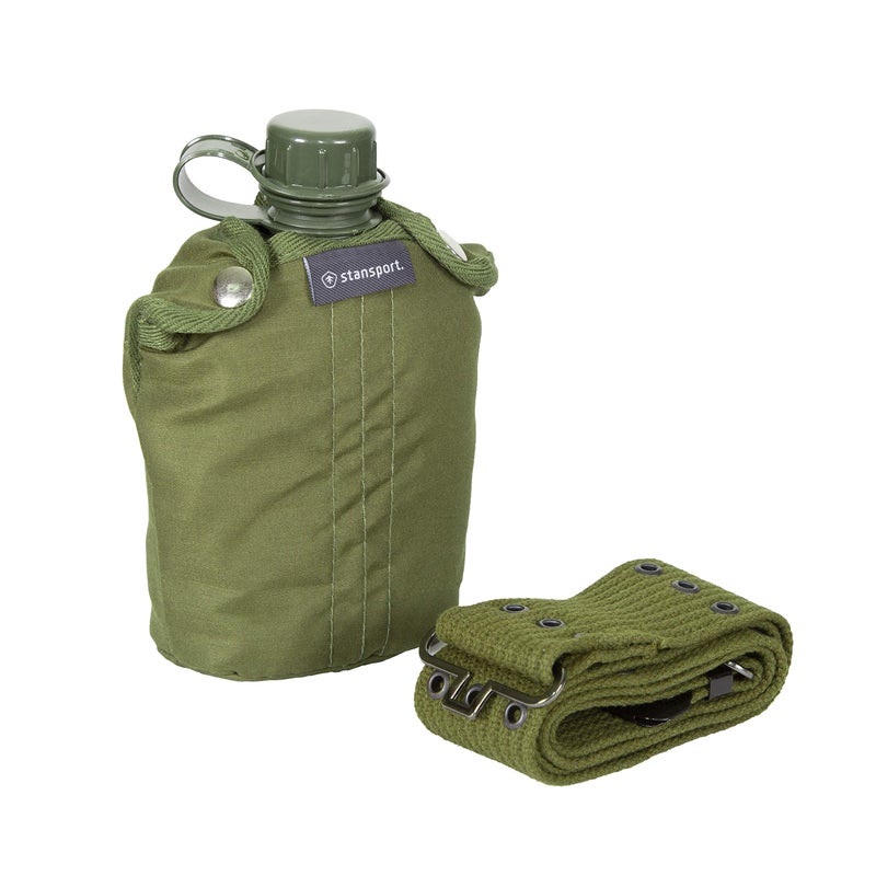 Stansport كانتين ستانسبورت على طراز الجيش، غطاء وحزام (336) - Image 2